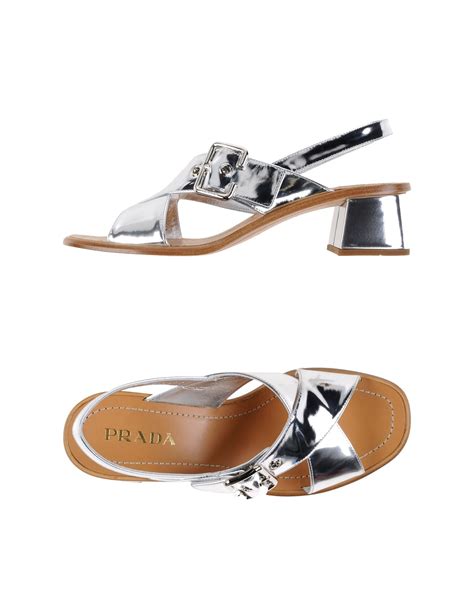 sandali argento prada|prada shoes for women.